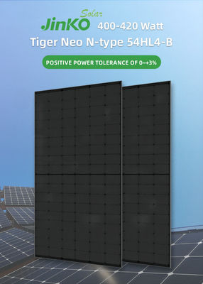 400W 405W 410W 415W Moduli fotovoltaici Jinko Tiger Neo N Tipo monocristallino pieno nero