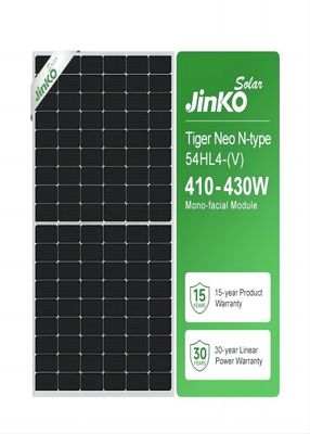 410W-430W Jinko Tiger Neo N Moduli fotovoltaici solari monofacciali 54HL4- ((V)