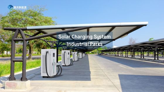 Parco industriale Sistema di ricarica solare Energia verde per una crescita sostenibile