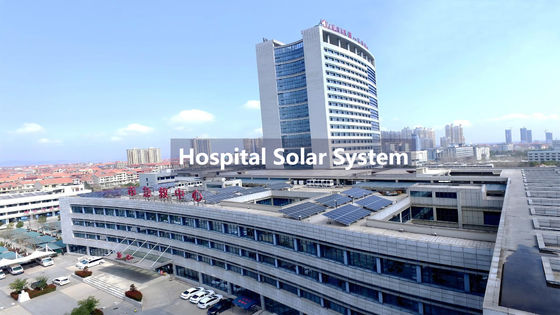 Sistema solare commerciale distribuito sul tetto Sistema solare ospedaliero